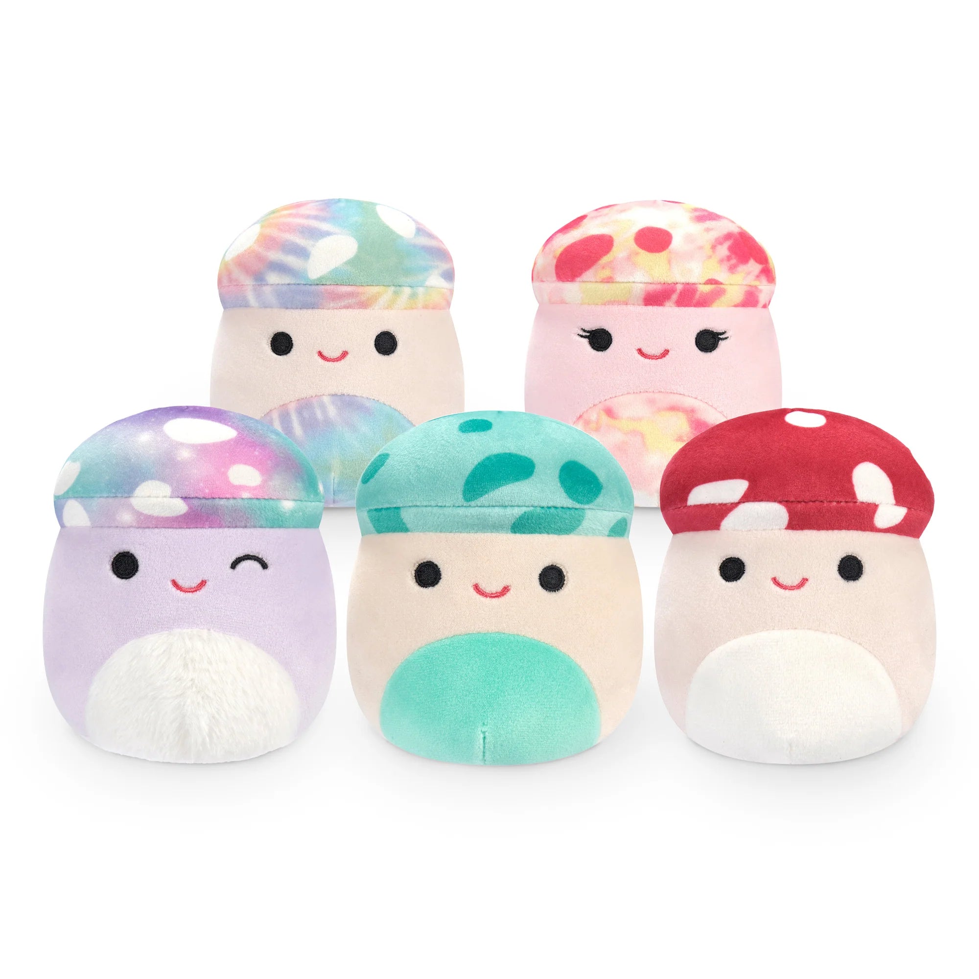 Funghi Squishmallows Micromallows Confezione da 5